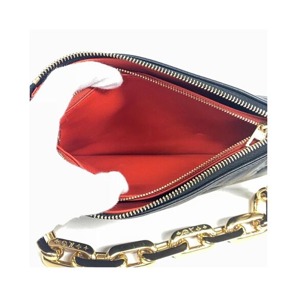 Pre Loved Louis Vuitton Pochette Chain Handbag Women Black - Picture 7 of 8